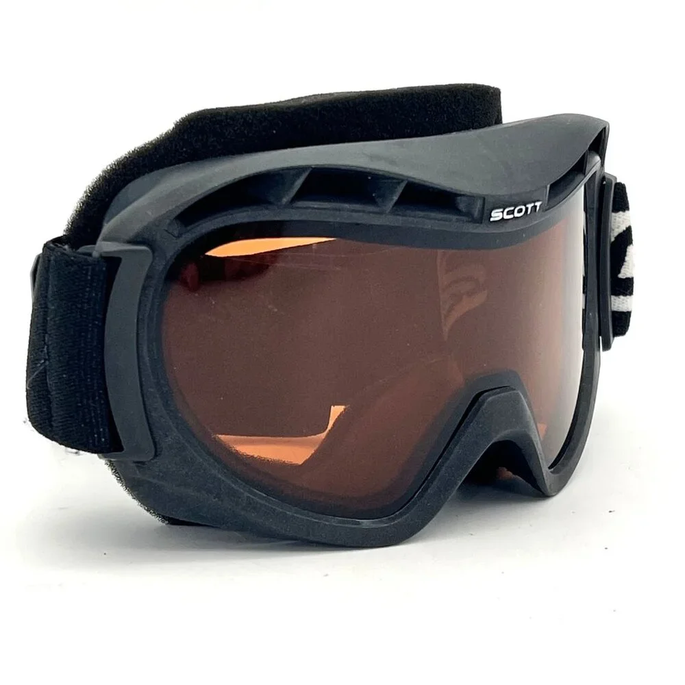 Scott Adult Ski Snowboard Goggles Black Frame Amber Lens Adjustable Strap